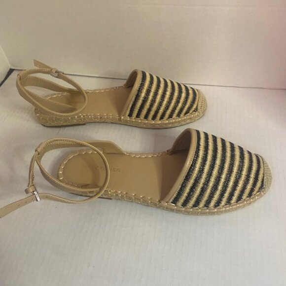 Marc Fisher leather espadrilles ankle strap, size 9.5M - Picture 4 of 5